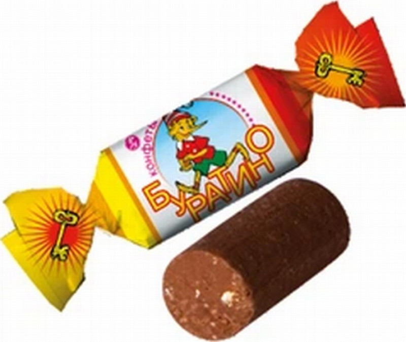 Konfektes šokolādes Bajan Buratino 1kg1/6() Kazahstāna