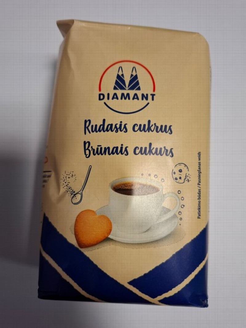 Cukurs brūnais Diamant, 500g, Polija 1/10