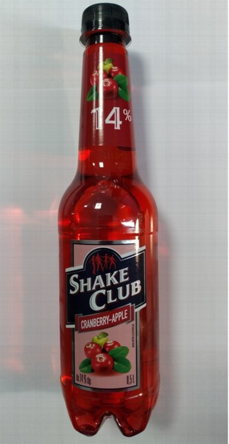 Kokteilis Shake Club Dzērvene-Ābols 0.5L 14% DEPOZĪTA maksa 0.10 eiro Lietuva