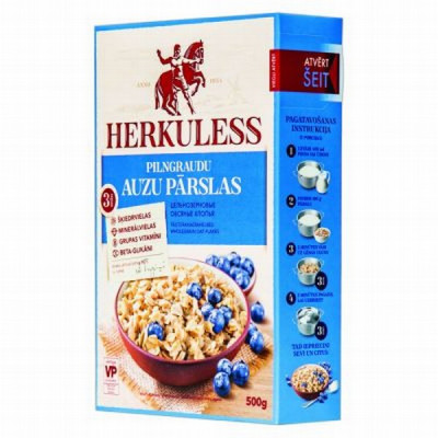 Dobeles Herkuless pilngraudu auzu pārslas 500g.(12.01.2027) Latvija