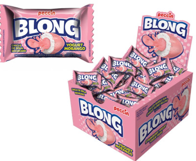 Košļājamā gumija Blong Yogurt Morango 5g*40gb (02.27)