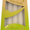 Bistro sveces 10gb (17cm) baltas