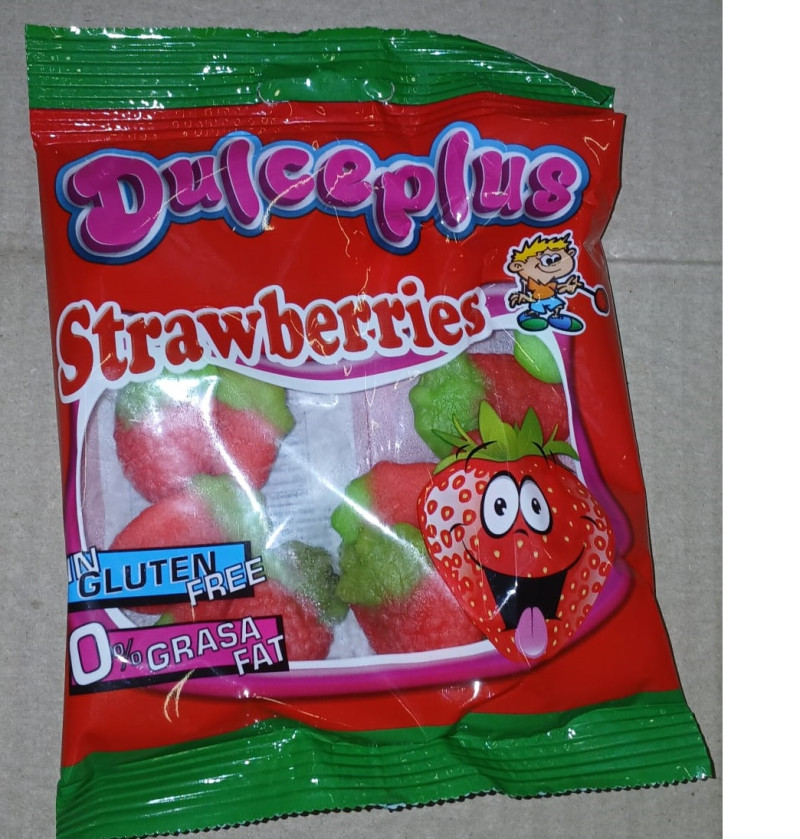 Želejkonfektes Dulceplus Wild Strawberries 100gr 1/12 (24.10.27) Spānija
