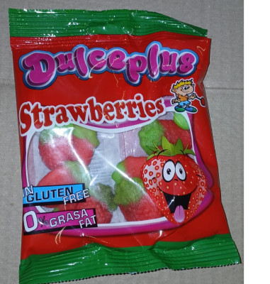 Želejkonfektes Dulceplus Wild Strawberries 100gr 1/12 (24.10.27) Spānija
