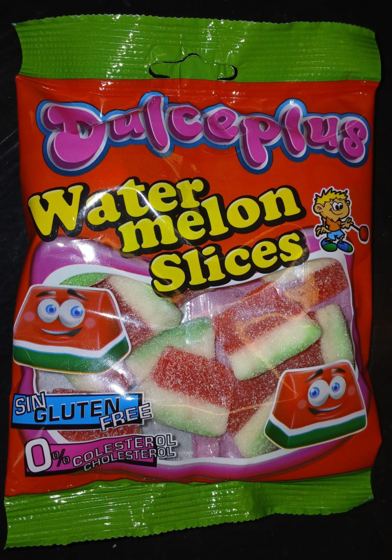Želejkonfektes Dulceplus Watermelon Slices 100gr (14.10.27)1/12 Spānija