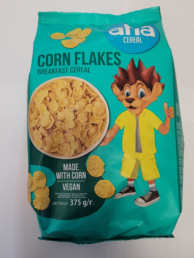 Sausās brokastis AHA kukurūzas pārslas 375g(18.09.26) Lietuva