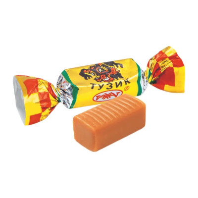 Īrisa konfektes "Tuzik" RAHAT puscietas 1 kg (19.07.26) Kazahstāna