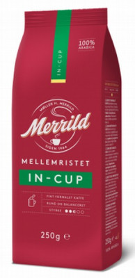 Kafija maltā Merrild in Cup 250g 1/6 (02.11.26) Itālija