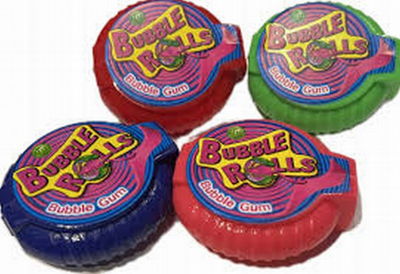 Košļājamā gumija Bubble Rolls 18g*24gb (10.01.2027)