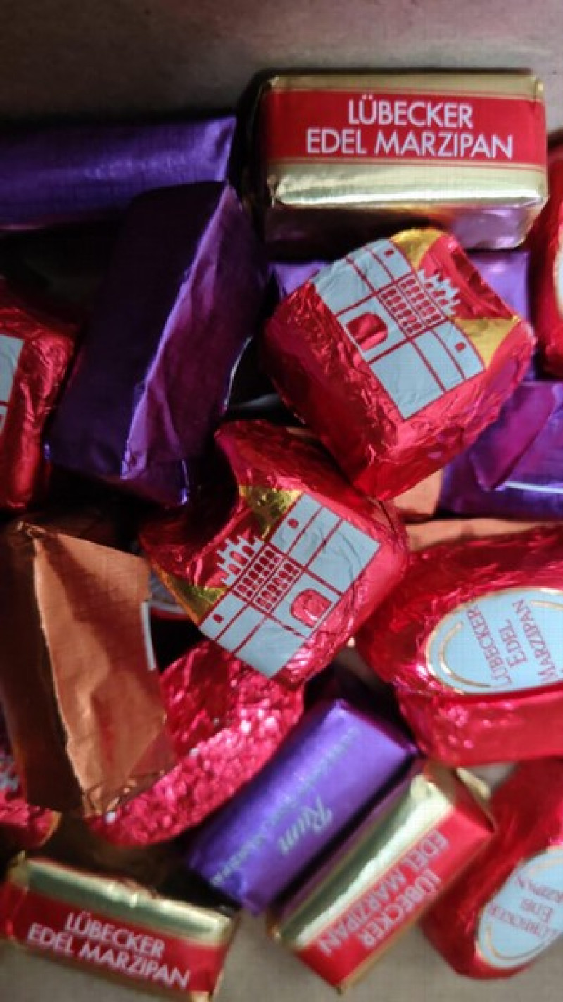 Šokolādes konfektes Marcipāns Asorti 1kg (gab 12.5g) (31.08.2026)