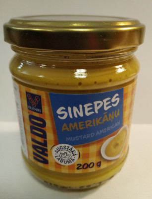 Amerikāņu sinepes Valdo 200g (26.07.26) Ukraina