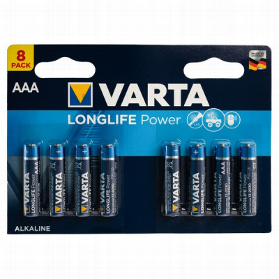 Baterijas Varta AAA LR03 1*8 Longlife (cena par 1gb)