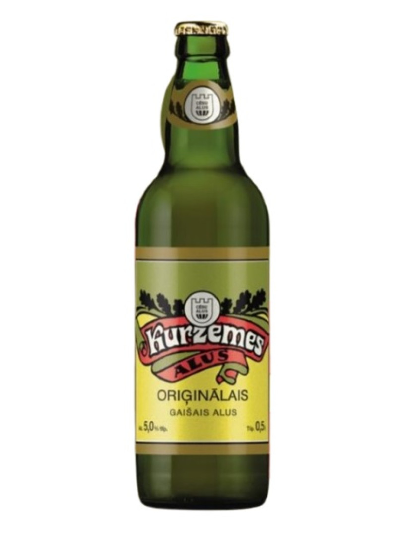Alus Cēsu Kurzemes oriģinālais 5% 0,5L 1/20 DEPOZĪTS 0.10eur (18.10.26) Latvija