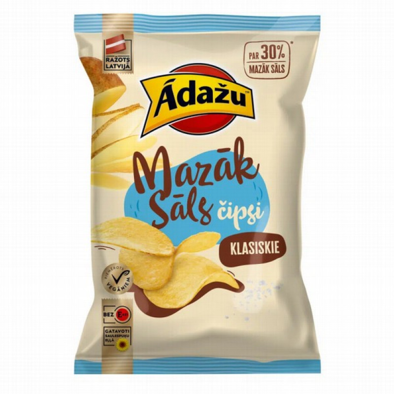 Čipsi Ādažu Klasiskie 130g 1/18 (08.02.27) Latvija