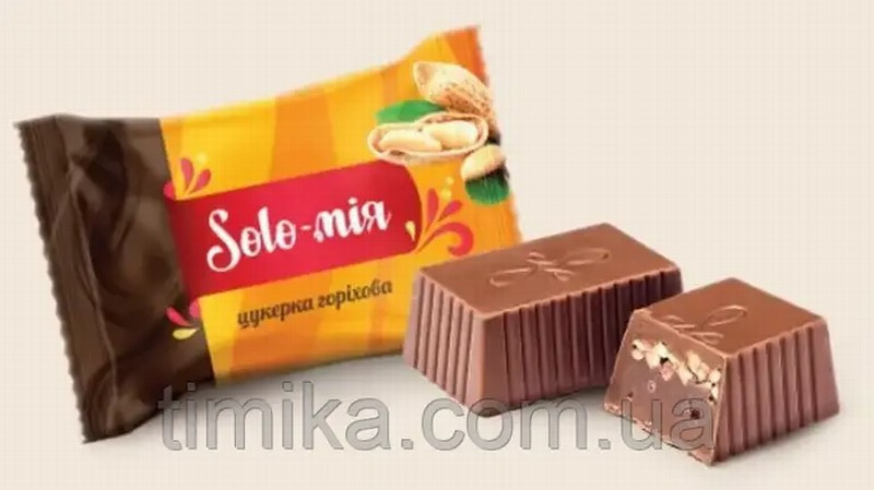 Šokolādes konfektes SOLO-MIA NUT 0.5kg 1/8(16.01.27) Ukraina 