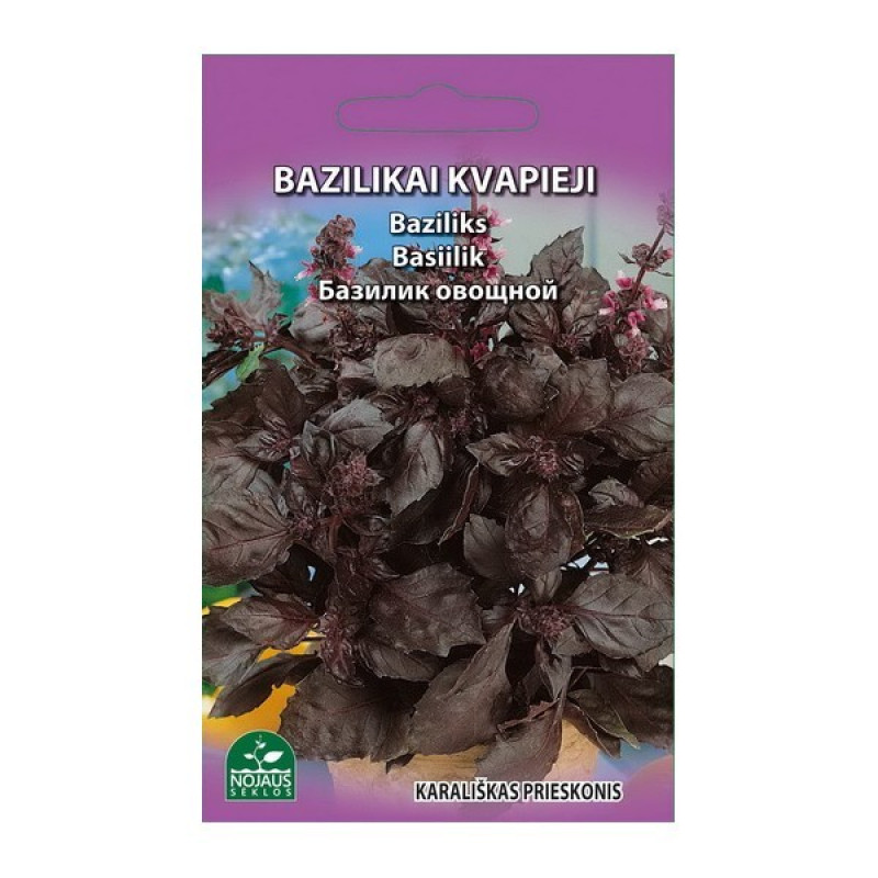 Sēklas Baziliks sarkanais 0.3g