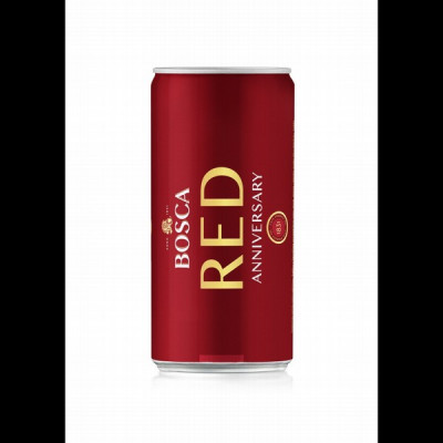 BOSCA ANNIVERSARY Red gāz.augļu vīna dzēr.8,5% skārdene 0,2L(1/24) Lietuva 