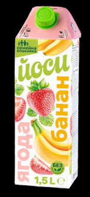 Sula Yoocy Zemene-Banāns augļu dzēriens 12% 1,5L 1/8 (13.07.27) Bulgārija