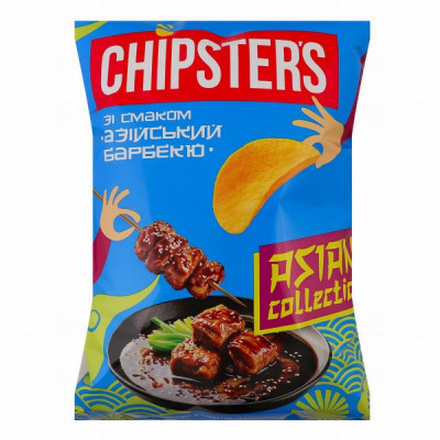 Čipsi Chipster's  BBQ ASIA 100g 1/16 (13.12.26) Ukraina