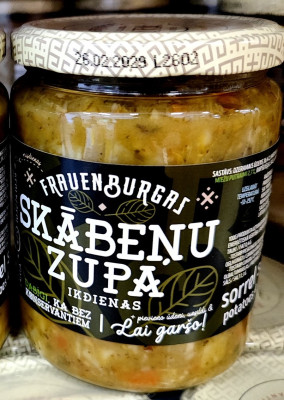 Frauenburgas skābeņu zupa 500g 1/8 (02.10.28) Latvija