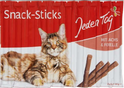 Kaķu kociņi Jeden Tag ar lasi un foreli 10gb*5g (13.01.27) 
