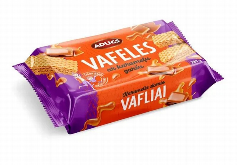 Adugs vafeles ar karameļu garšu 280g 1/10 (19.10.26) Latvija 