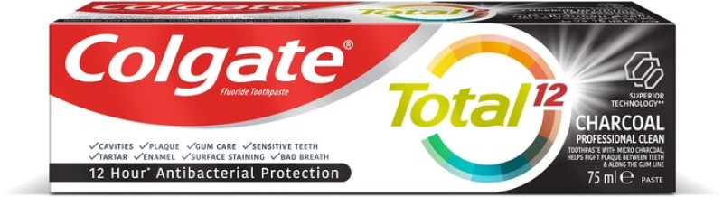 Zobu pasta Colgate Charcoal  (ar ogli) 75ml (31.08.27)