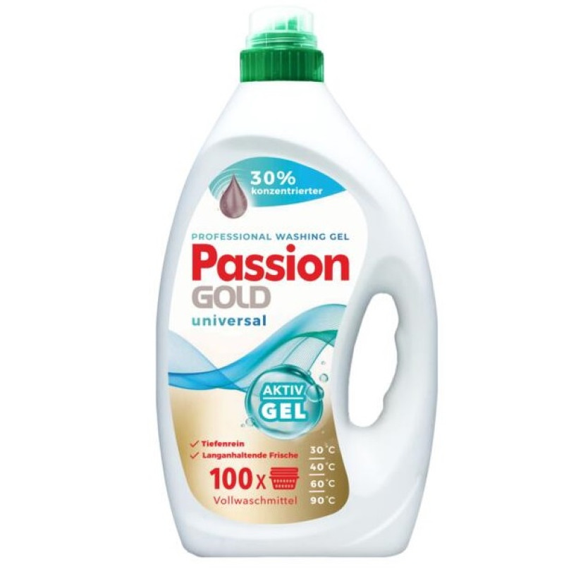 Veļas mazgāšanas līdzeklis Passion Gold Professional Universal 4L (28.07.28) Polija