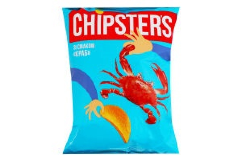 Kartupeļu čipsi Chipster's ar krabju garšu 60g 1/28 (28.11.26) Ukraina
