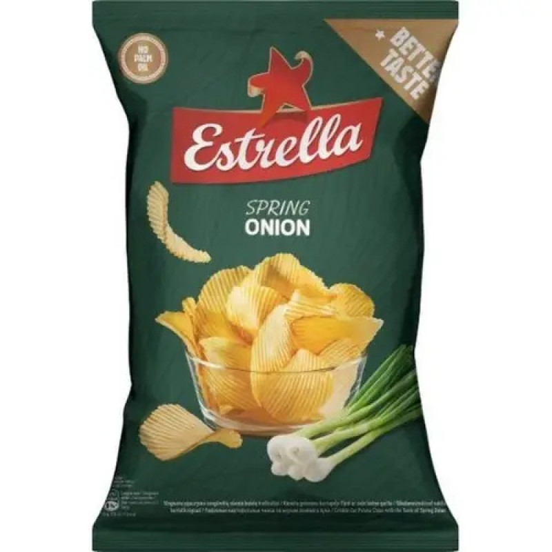 Estrella čipsi ar lociņu garšu 130gr 1/20 (01.09.26) Zviedrija