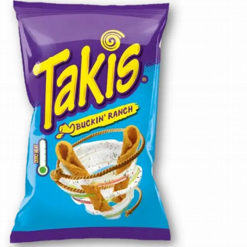Kukurūzas čipsi TAKIS Buckin Ranch 100g Spānija (17.08.26.)