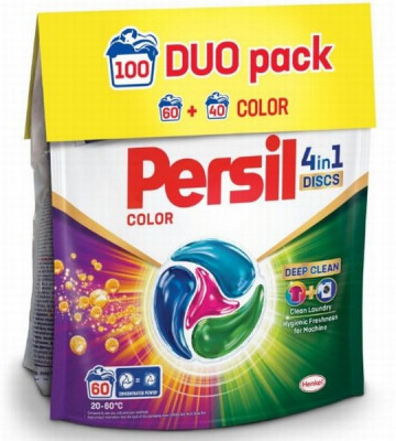 Veļas pulveris kapsulas Persil Discs Color komplekts 60MR+40MR