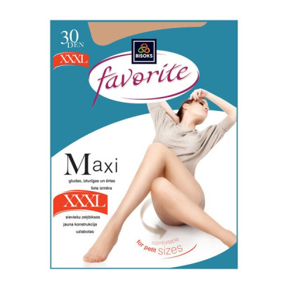 Zeķubikses Favorite Maxi 30den 7/8 izmērs Brūnas
