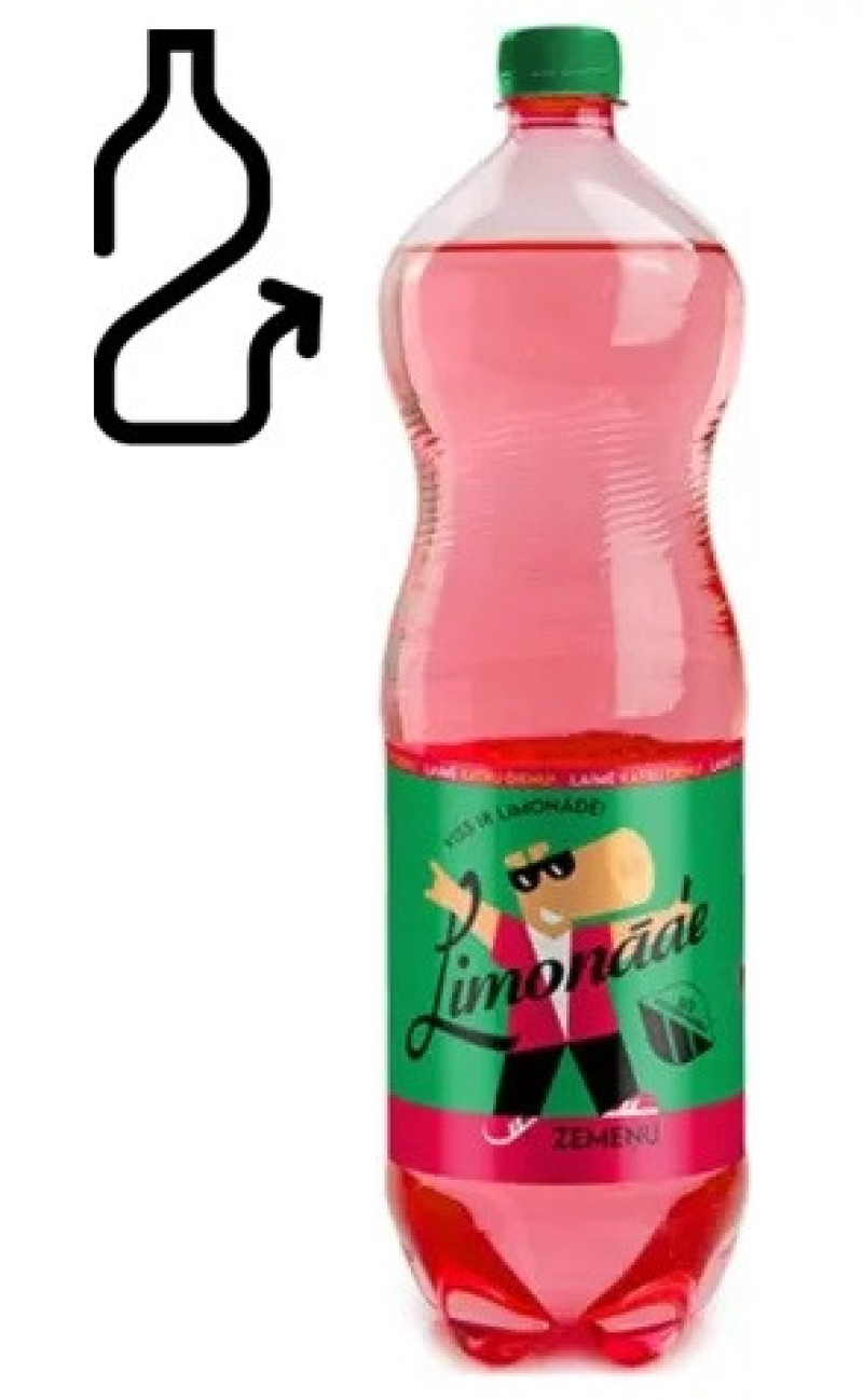 Limonāde Cēsu zemeņu 1.5L DEPOZĪTA maksa 0.10 eiro (03.10.26)