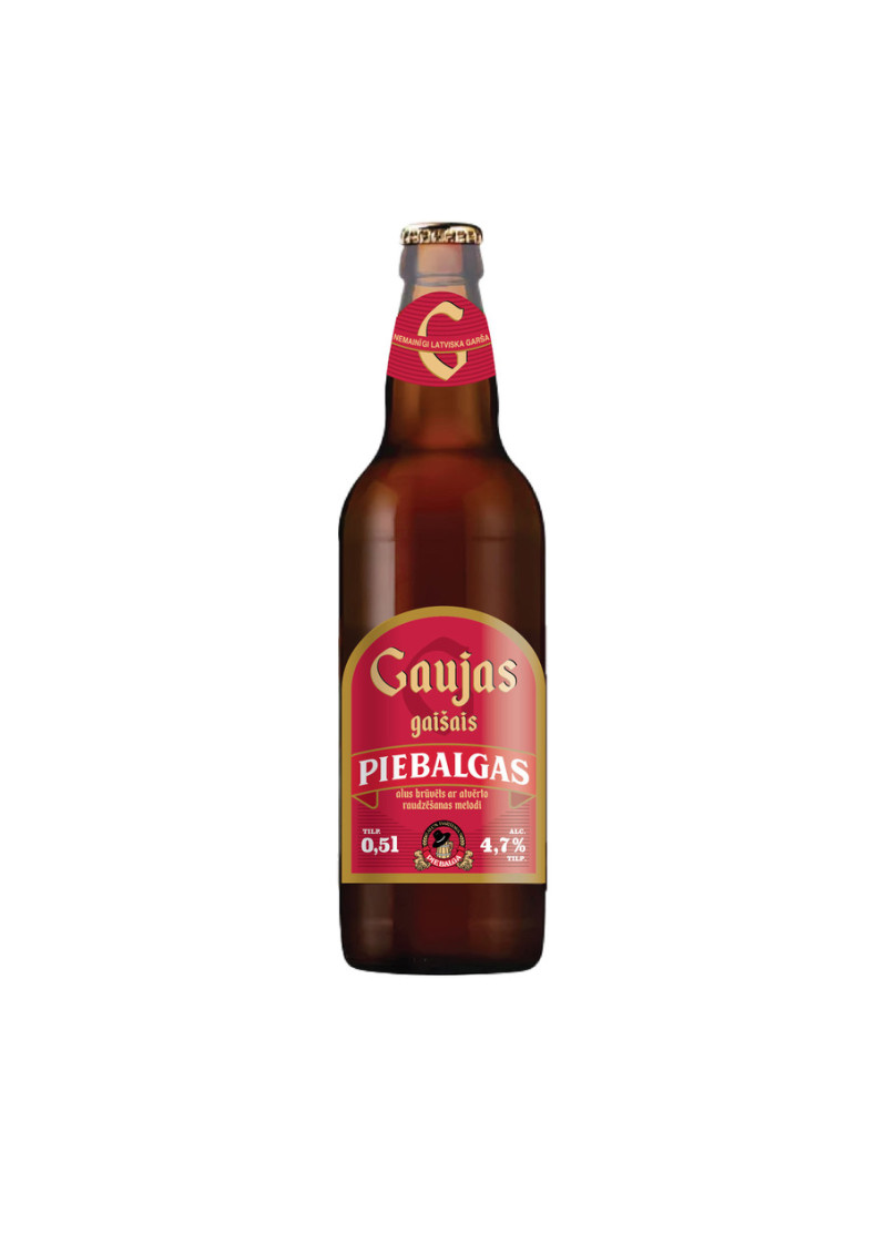 Piebalgas alus GAUJAS 0.5L 4.7% DEPOZĪTS 0.10eur 1/20 (18.10.26) Latvija