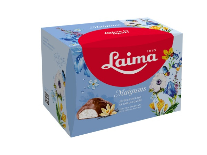Zefīrs Maigums ar vaniļas garšu mini (kastītē) 185g Laima (15.06.26) Latvija