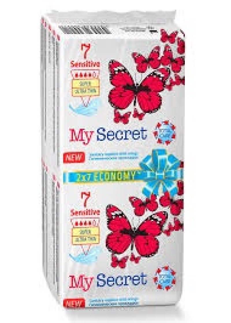 Higiēniskās paketes MySecret Sensitive Economy 14gab. (24.01.31) Bulgārija