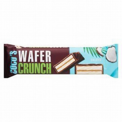 Konfektes vafeļu "Coco's wafer crunch"glāzetajs ar kokosriekstu150g (29.03.27) Ukraina