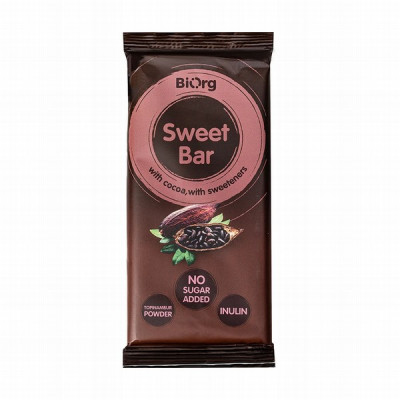 Šokolāde Sweet Bar BEZ CUKURA ar saldinātājiem 90g (08.04.27) Latvija