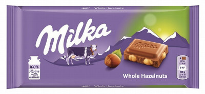 Šokolāde Milka ar veseliem lazdu riekstiem 300g (10.12.26) Šveice