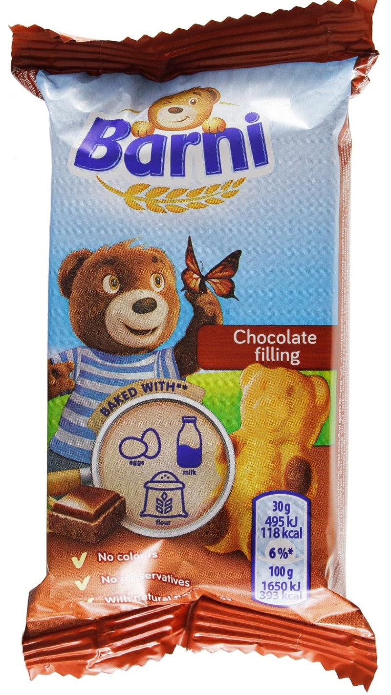 Biskvīts Barni ar šokolādes pildījumu 30g (08.10.26) Polija