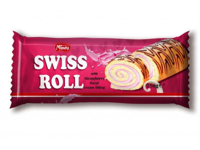 Rulete MINDY SWISS ROLL ar zemeņu garšu 250g(27.11.26) Ukraina