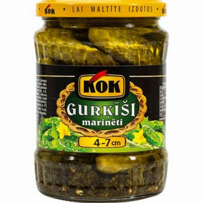 Marinēti gurķi KOK (4-7) 530g (05.12.28) 1/12 Vjetnama