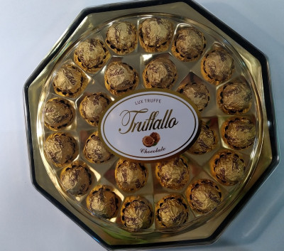 Konfekšu kaste Šokolādes konfektes K-Truffallo 300g 1/12 (01.02.28) Ķīna