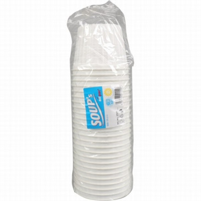 Termoizturīgas bļodas ar vākiem 500 ml, 1/25 gab.