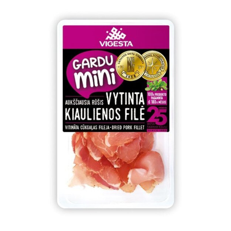 Vītināta fileja šķēlēs Gardu Mini 150g (21.07.26) Lietuva