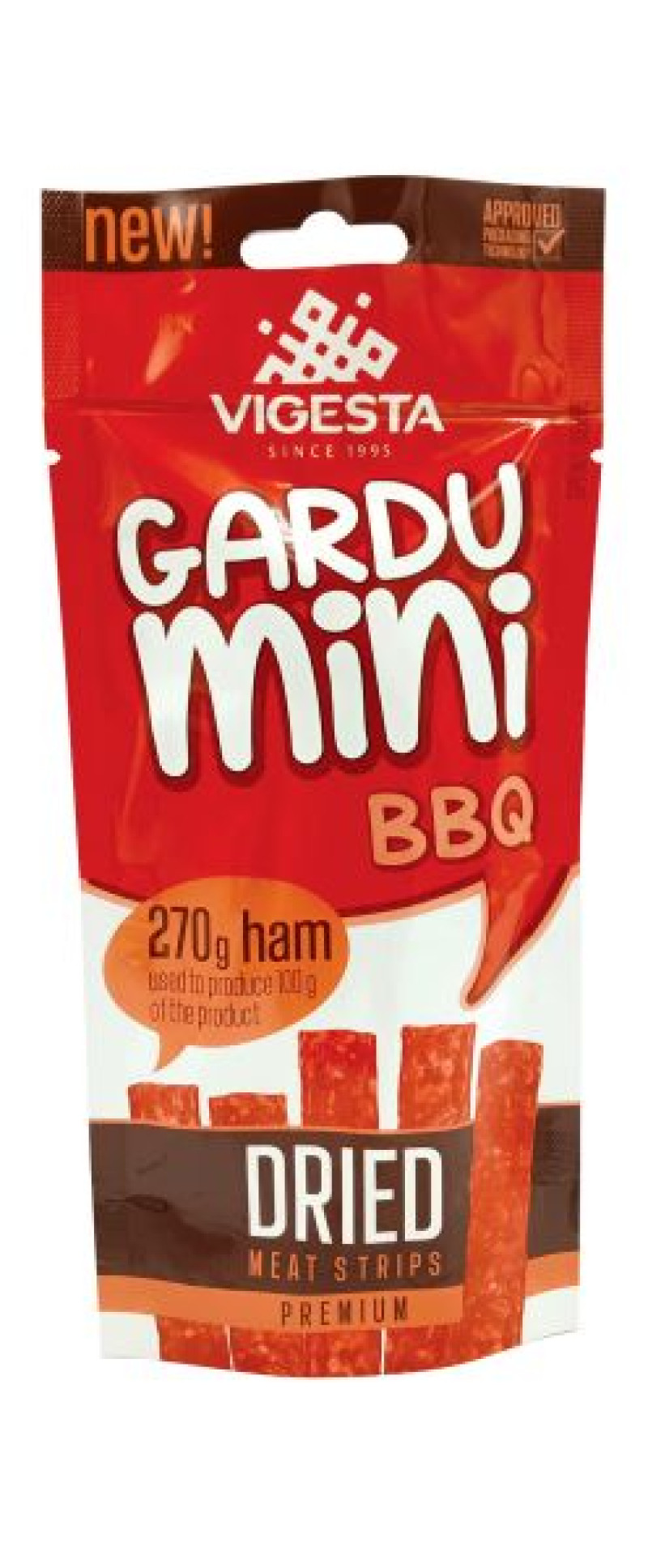 Vītinātas gaļas strēmelītes Gardumiņi BBQ 70g () Lietuva