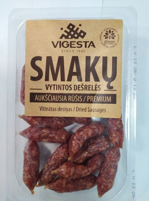 Vītinātas desiņas Smaku 165g (31.07.26) Lietuva