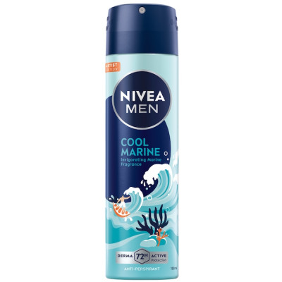 Dezodorants sprejs vīrietim Cool Marine Nivea 150ml