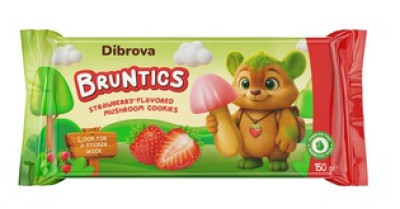 Cepumi sēnītes ar zemeņu garšu Bruntics 150g (05.05.27) Ukraina